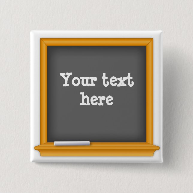 Anpassade Mini Chalkboard Knapp (Framsida)