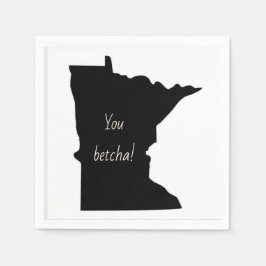 Anpassade Minnesota du Betcha Napkins Pappersservett