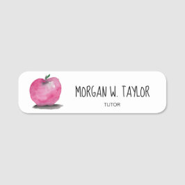 Anpassade Modern Apple Tutor Teacher magnet Namnbricka
