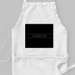 Anpassade | Modern svart och Mörk-Grått Förkläde<br><div class="desc">Fet contemporary ser ut.</div>