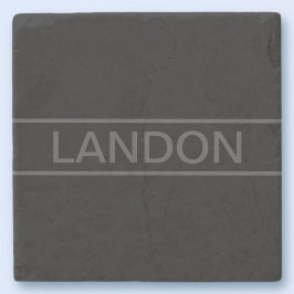 Anpassade | Modern svart och Mörk-Grått Stenunderlägg