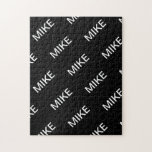 Anpassade | Modern svart och vitt i fetstil Pussel<br><div class="desc">Bold modern stil.</div>