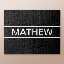 Anpassade | Modern svart och vitt i fetstil