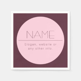 Anpassade Modern text med Gräns Pappersservett