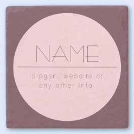 Anpassade Modern text med Gräns Stenunderlägg