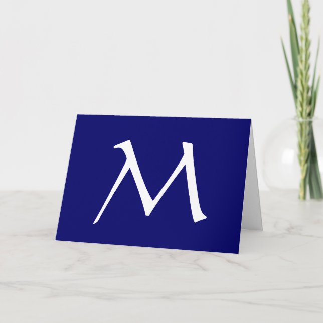 Anpassade Monogram Notecards Anteckningskort (Framsida)