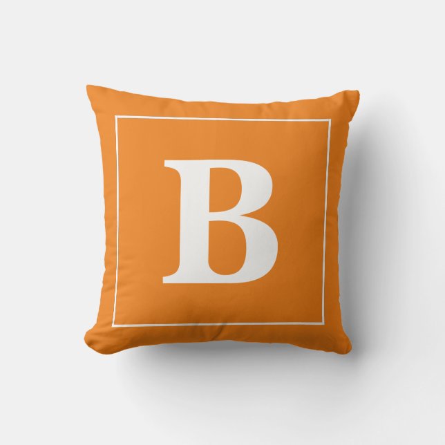 Anpassade Monogram på Dekorativ kudde (Framsida)