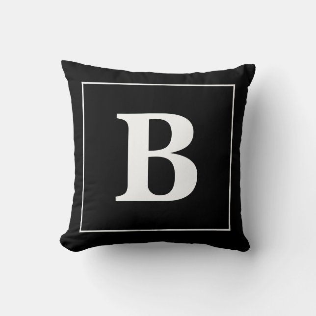 Anpassade Monogram på Dekorativ kudde (Framsida)