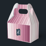 Anpassade Monogram Rosa Gradient Vertikala Förmåns Presentaskar<br><div class="desc">Förmånslådor med ett personligt monogram och rosa vertikal gradientdesign. Perfekta för fester, bröllop och firanden.</div>