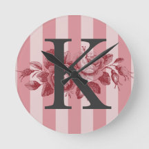 Anpassade Monogram Rosa Rand kål Ro