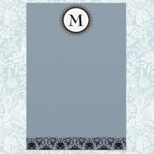 Anpassade Monogram stationärt Brevpapper