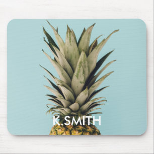 Anpassade.Monogram. Tropiskt. Ananas. Musmatta