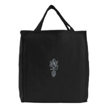 Anpassade Monogrammed Embroiderad Tote Bag