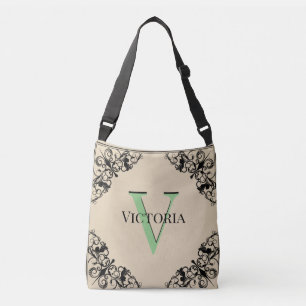 Anpassade Monogrammed Kor - Body Tote Bag Axelväska