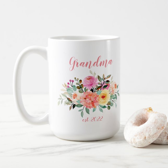 ANPASSADE - Mormadag - första gången mormor Kaffemugg (Med munk)