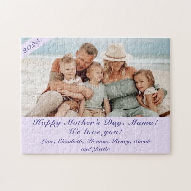 Anpassade Mors dag Fotopussel (Horisontell)