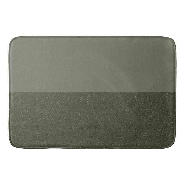 Anpassade Moss Grönt Bath Mat Badrumsmatta (Framsidan)
