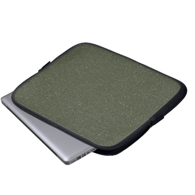 Anpassade Moss Grönt Struktur Laptop sleeve (Framre botten)