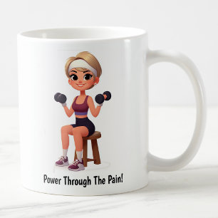 Anpassade Motivational Fitness Coffee Mugg