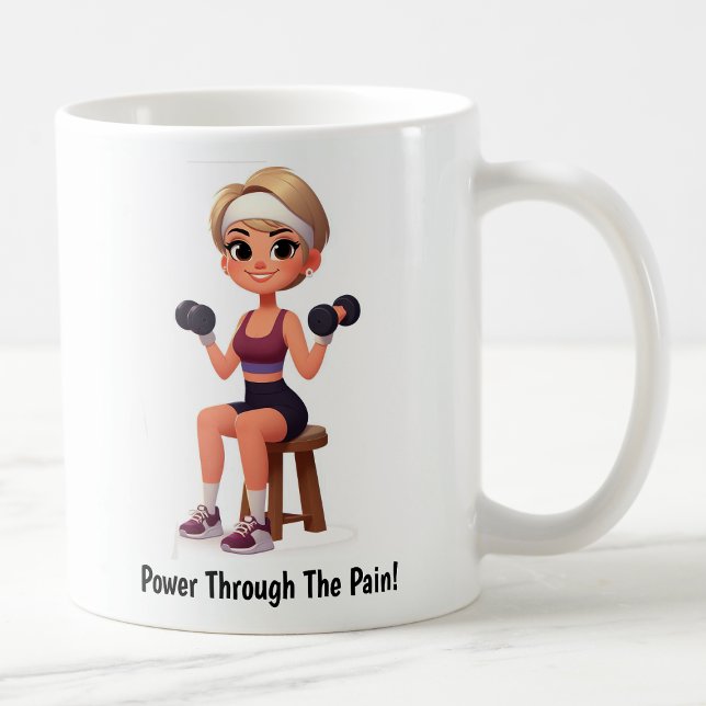 Anpassade Motivational Fitness Coffee Mugg (Skapare uppladdad)