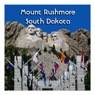 Anpassade Mt Rushmore Souvenir Fototryck