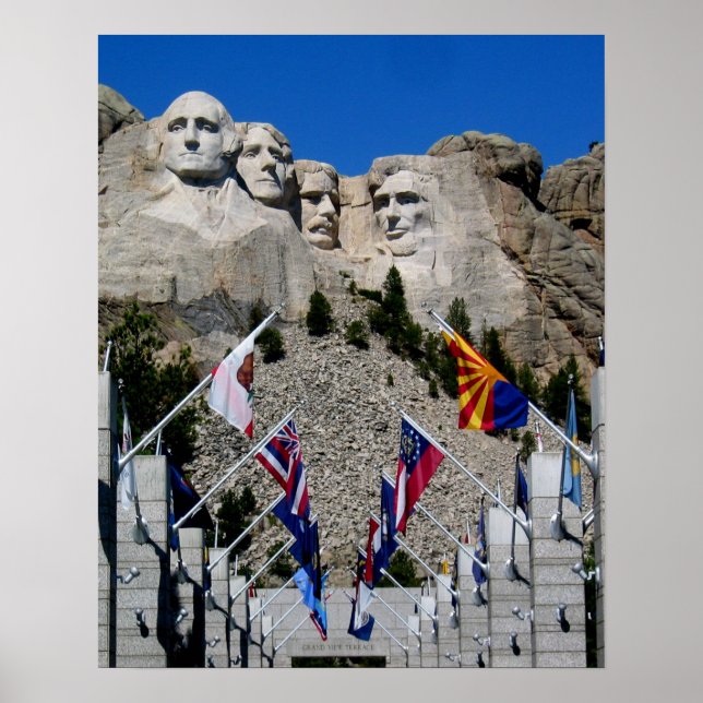 Anpassade Mt Rushmore Souvenir Poster (Framsidan)