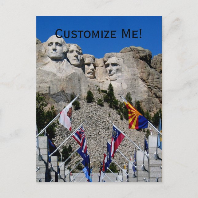 Anpassade Mt Rushmore Souvenir Vykort (Framsida)