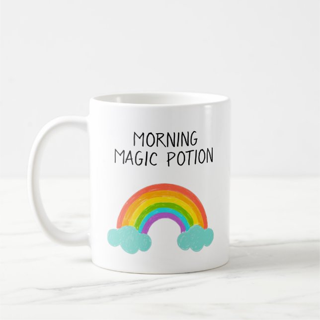 Anpassade Mugg med Cute Rainbow (Vänster)