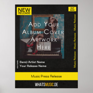Anpassade Music Release Poster med QR-kod