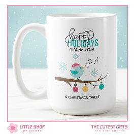 Anpassade Musical Singing Bird-jul Kaffemugg
