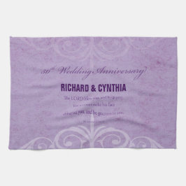 Anpassade namn, 50:e Bröllop-årsdagen till par Kökshandduk