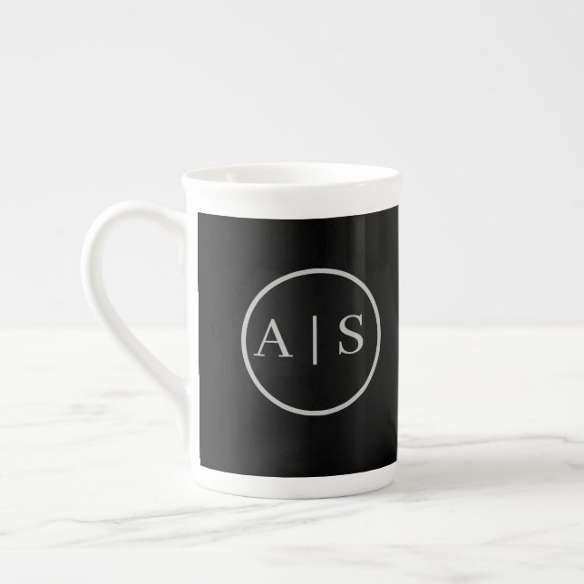 Anpassade namn benporslin mugg (Vänster)