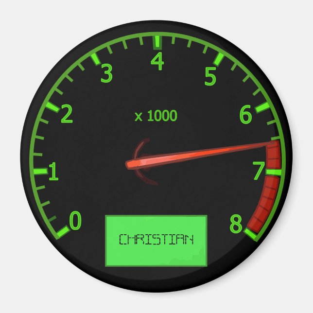 Anpassade namn, bilmagneter för växellådor magnet (Framsidan)