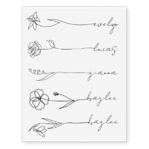 Anpassade namn blomster