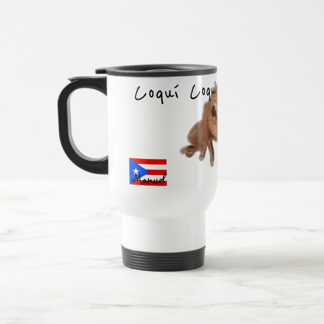 ANPASSADE NAMN Coqui Puerto Rico Flagga Resemugg (Vänster)