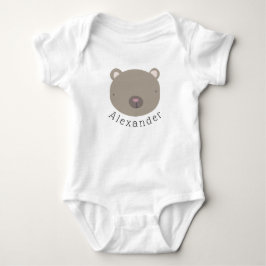 Anpassade Namn Cute Bear T Shirt