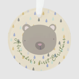 Anpassade Namn Cute Björn jul