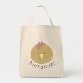 Anpassade Namn Cute Chick Toit Bag Tygkasse