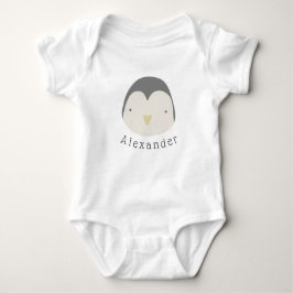 Anpassade Namn Cute Penguin Baby T Shirt