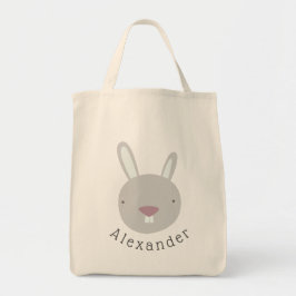 Anpassade Namn Cute Rabbit Tygkasse