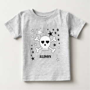 Anpassade Namn Cute Skull och Crossbone Tröja