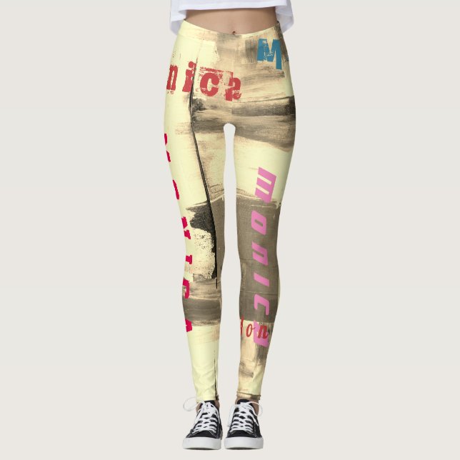 Anpassade namn - Dance Leggings (Framsida)