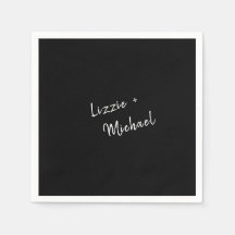 Anpassade namn för enkel contemporary, svart