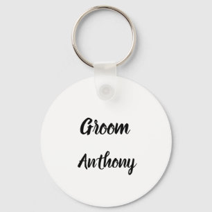 Anpassade namn för Groom Gift-presentationer Bröll Nyckelring