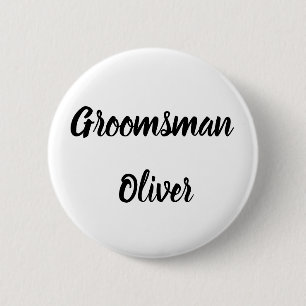 Anpassade namn för Groomsman ger Bröllop Knapp