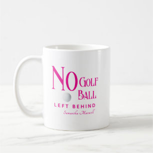 Anpassade namn för Modern Chic Shock rosa Funny Hu Kaffemugg