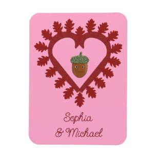 Anpassade namn för valentines day Kärlek Heart Aco Magnet
