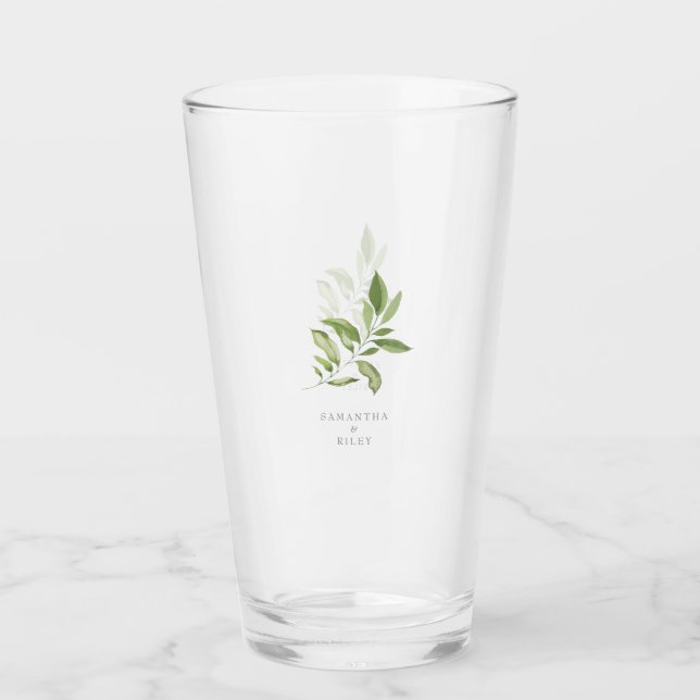 Anpassade namn för vattenfärgsbild för bildsåldern glaskopp (Framsida)