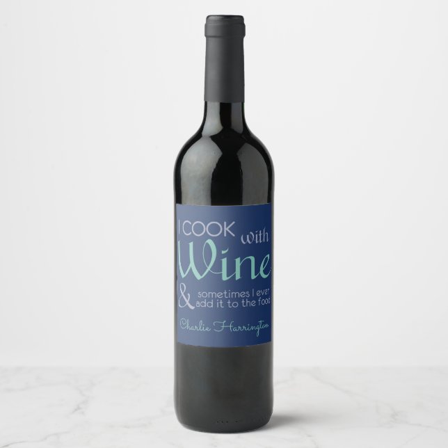 Anpassade namn för vin-offert vinflaska etikett (Framsida)
