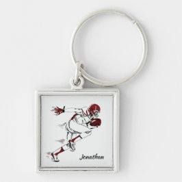 Anpassade namn Fotbollspelarens nyckelringar